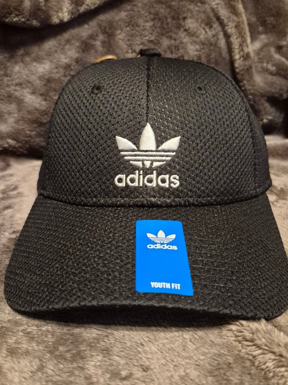 Adidas Black Cap Youth Strapback NWT